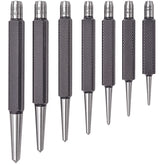 Starrett - Center Punch Set: 7 Nos. 264A/B/C/D/E/F/G Round Box | S264WB